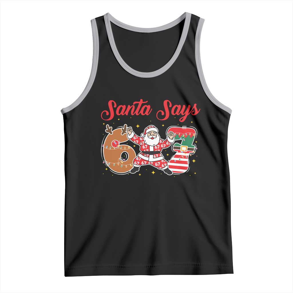 Funny Santa Says Six Seven Meme Tank Top Holiday Gift For Gen Z - Wonder Print Shop