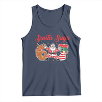 Funny Santa Says Six Seven Meme Tank Top Holiday Gift For Gen Z - Wonder Print Shop