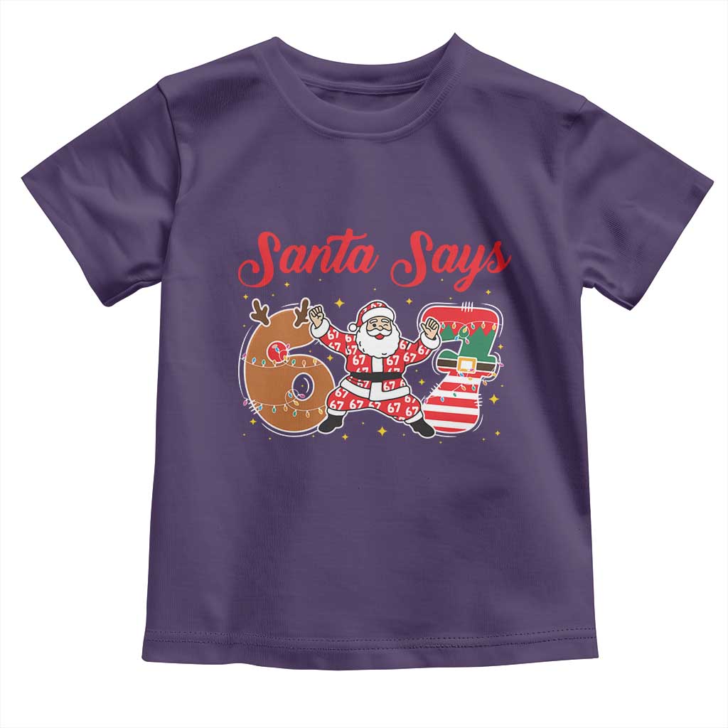 Funny Santa Says Six Seven Meme Toddler T Shirt Holiday Gift For Gen Z - Wonder Print Shop