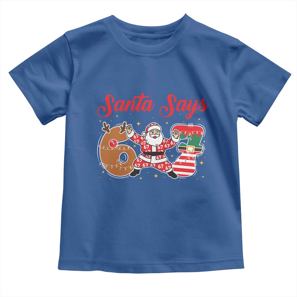 Funny Santa Says Six Seven Meme Toddler T Shirt Holiday Gift For Gen Z - Wonder Print Shop