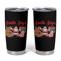 Funny Santa Says Six Seven Meme Tumbler Cup Holiday Gift For Gen Z - Wonder Print Shop