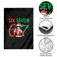 Funny Santa Skeleton Says Six Seven Garden Flag Christmas Meme Gift - Wonder Print Shop
