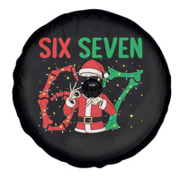 Funny Santa Skeleton Says Six Seven Spare Tire Cover Christmas Meme Gift - Wonder Print Shop