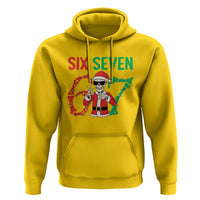 Funny Santa Skeleton Says Six Seven Hoodie Christmas Meme Gift - Wonder Print Shop