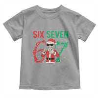 Funny Santa Skeleton Says Six Seven Toddler T Shirt Christmas Meme Gift - Wonder Print Shop
