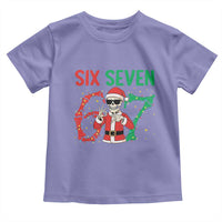Funny Santa Skeleton Says Six Seven Toddler T Shirt Christmas Meme Gift - Wonder Print Shop