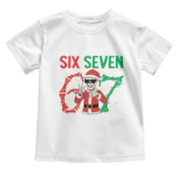 Funny Santa Skeleton Says Six Seven Toddler T Shirt Christmas Meme Gift - Wonder Print Shop