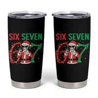 Funny Santa Skeleton Says Six Seven Tumbler Cup Christmas Meme Gift - Wonder Print Shop