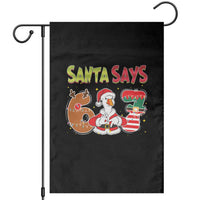 Funny Sant Goose Says Six Seven Garden Flag Christmas Gift For Gen Z - Wonder Print Shop