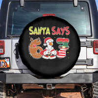 Funny Sant Goose Says Six Seven Spare Tire Cover Christmas Gift For Gen Z - Wonder Print Shop