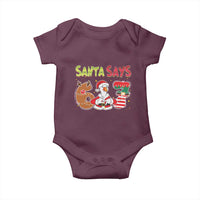 Funny Sant Goose Says Six Seven Baby Onesie Christmas Gift For Gen Z - Wonder Print Shop