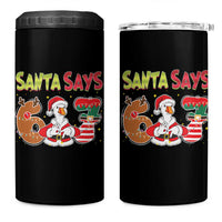 Funny Sant Goose Says Six Seven 4 in 1 Can Cooler Tumbler Christmas Gift For Gen Z - Wonder Print Shop