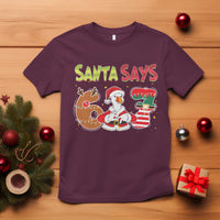 Funny Sant Goose Says Six Seven T Shirt Christmas Gift For Gen Z - Wonder Print Shop