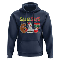 Funny Sant Goose Says Six Seven Hoodie Christmas Gift For Gen Z - Wonder Print Shop