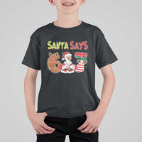 Funny Sant Goose Says Six Seven T Shirt For Kid Christmas Gift For Gen Z - Wonder Print Shop