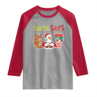 Funny Sant Goose Says Six Seven Raglan Shirt Christmas Gift For Gen Z - Wonder Print Shop
