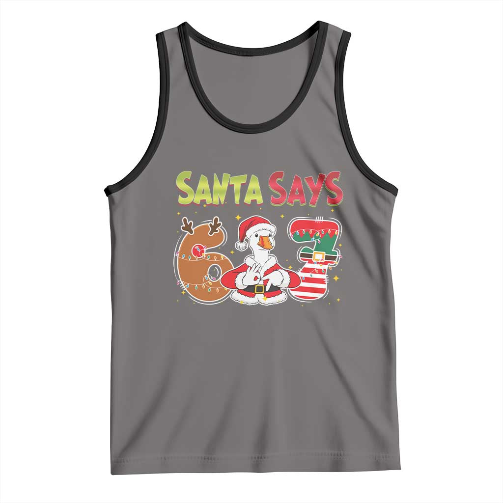 Funny Sant Goose Says Six Seven Tank Top Christmas Gift For Gen Z - Wonder Print Shop