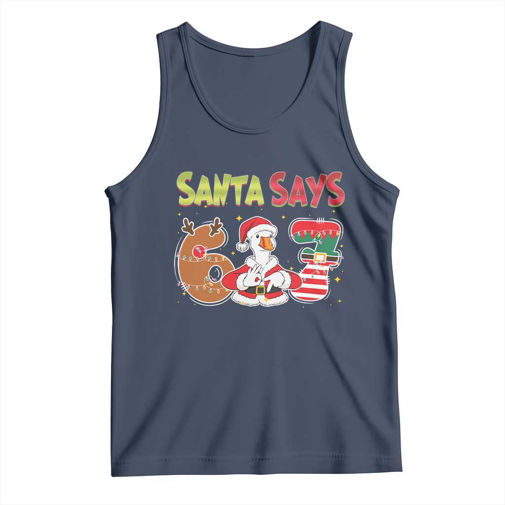 Funny Sant Goose Says Six Seven Tank Top Christmas Gift For Gen Z - Wonder Print Shop