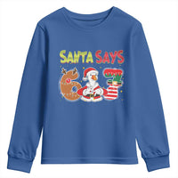 Funny Sant Goose Says Six Seven Youth Sweatshirt Christmas Gift For Gen Z - Wonder Print Shop