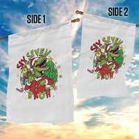 Funny Christmas Dinosaur Lover Gift Garden Flag Trending Six Seven Bruh - Wonder Print Shop