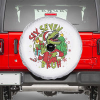 Funny Christmas Dinosaur Lover Gift Spare Tire Cover Trending Six Seven Bruh - Wonder Print Shop