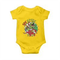 Funny Christmas Dinosaur Lover Gift Baby Onesie Trending Six Seven Bruh - Wonder Print Shop