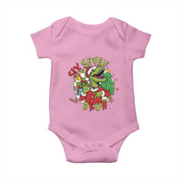 Funny Christmas Dinosaur Lover Gift Baby Onesie Trending Six Seven Bruh - Wonder Print Shop