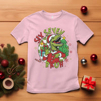 Funny Christmas Dinosaur Lover Gift T Shirt Trending Six Seven Bruh - Wonder Print Shop