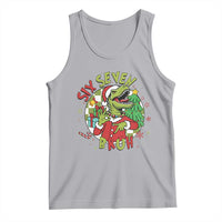 Funny Christmas Dinosaur Lover Gift Tank Top Trending Six Seven Bruh - Wonder Print Shop