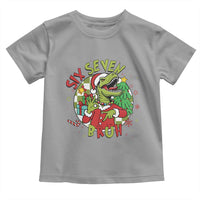 Funny Christmas Dinosaur Lover Gift Toddler T Shirt Trending Six Seven Bruh - Wonder Print Shop