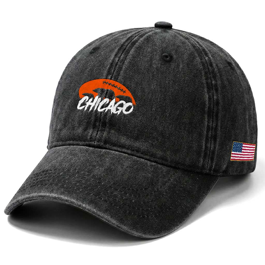 CFB Lover Washed Cotton Baseball Cap Gift For Football Fan