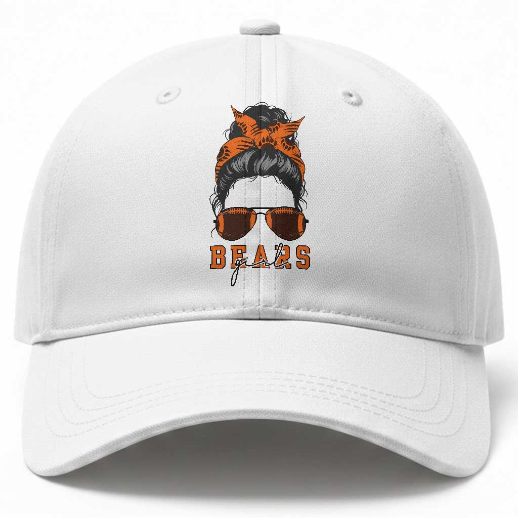 Girl Messy Bun Fan Baseball Cap CFB Lovers Gift
