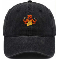 Football Rival Gift Washed Cotton Baseball Cap Funny Br Eating CHZ