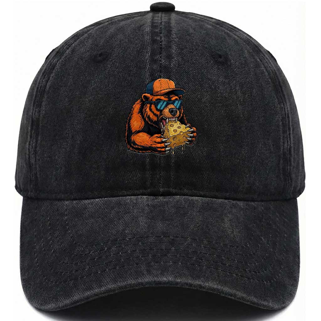 Funny Br Eating CHZ Joke Game Day Washed Cotton Baseball Cap Gift For Football Lovers