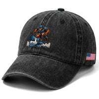 Fierce Br Defeating Lio Washed Cotton Baseball Cap Gift For Football Lovers