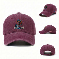 Fierce Br Defeating Lio Washed Cotton Baseball Cap Gift For Football Lovers
