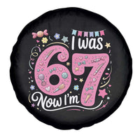 Seventh Birthday Girl Spare Tire Cover I Was 6 Now I Am 7 Meme - Wonder Print Shop