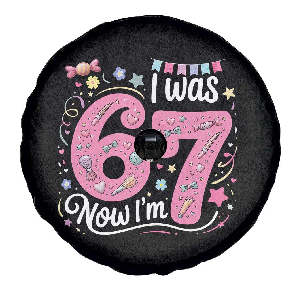 Seventh Birthday Girl Spare Tire Cover I Was 6 Now I Am 7 Meme - Wonder Print Shop