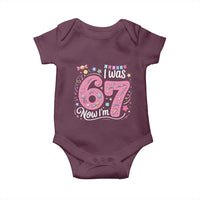 Seventh Birthday Girl Baby Onesie I Was 6 Now I Am 7 Meme - Wonder Print Shop