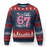 Seventh Birthday Girl Ugly Christmas Sweater I Was 6 Now I Am 7 Meme - Wonder Print Shop