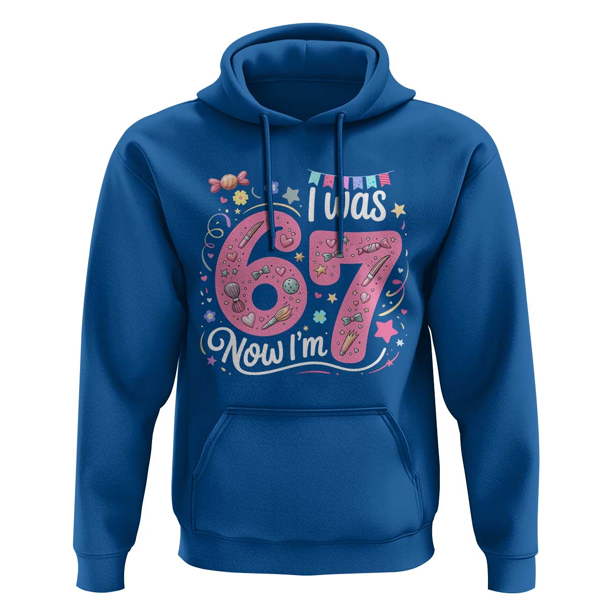 Seventh Birthday Girl Hoodie I Was 6 Now I Am 7 Meme - Wonder Print Shop