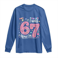 Seventh Birthday Girl Long Sleeve Shirt I Was 6 Now I Am 7 Meme - Wonder Print Shop