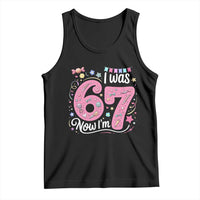 Seventh Birthday Girl Tank Top I Was 6 Now I Am 7 Meme - Wonder Print Shop