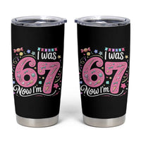 Seventh Birthday Girl Tumbler Cup I Was 6 Now I Am 7 Meme - Wonder Print Shop