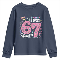 Seventh Birthday Girl Youth Sweatshirt I Was 6 Now I Am 7 Meme - Wonder Print Shop