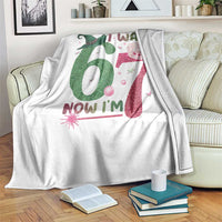 Birthday Girl I Was 6 Now I Am 7 Throw Blanket Gift For Alpha Kids - Wonder Print Shop