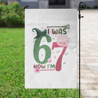 Birthday Girl I Was 6 Now I Am 7 Garden Flag Gift For Alpha Kids - Wonder Print Shop