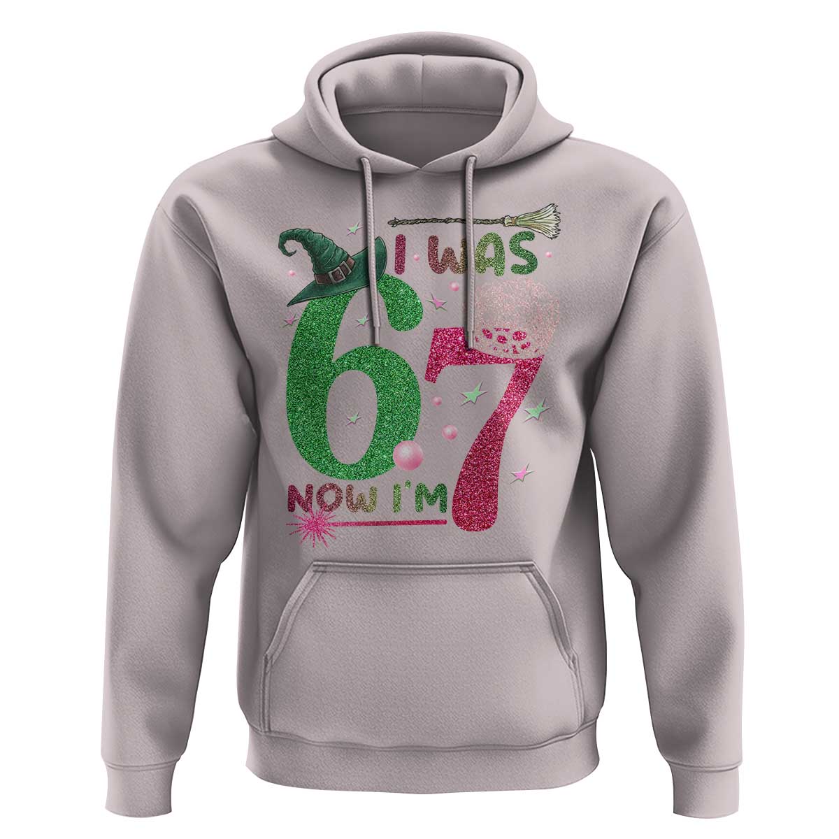 Birthday Girl I Was 6 Now I Am 7 Hoodie Gift For Alpha Kids - Wonder Print Shop