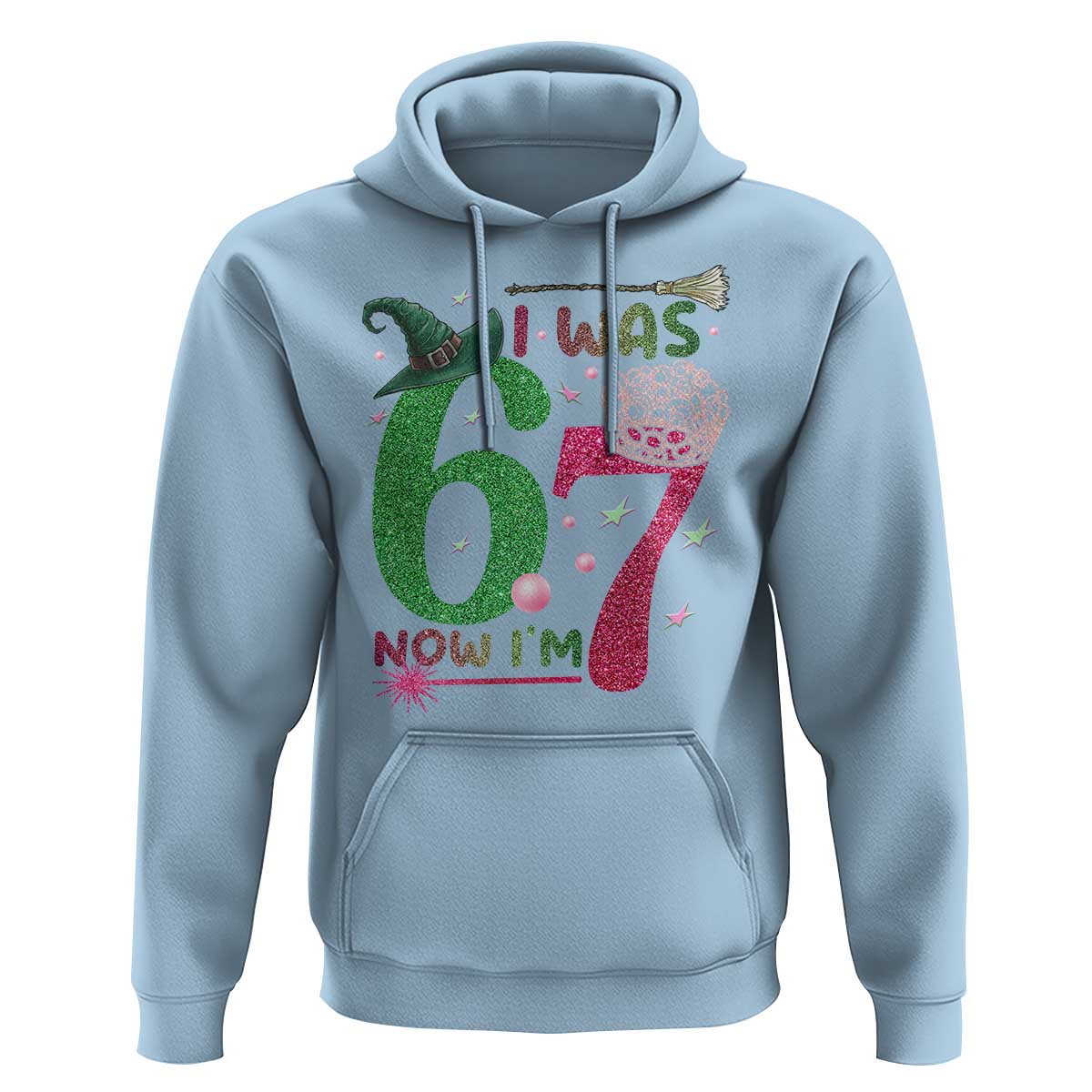 Birthday Girl I Was 6 Now I Am 7 Hoodie Gift For Alpha Kids - Wonder Print Shop