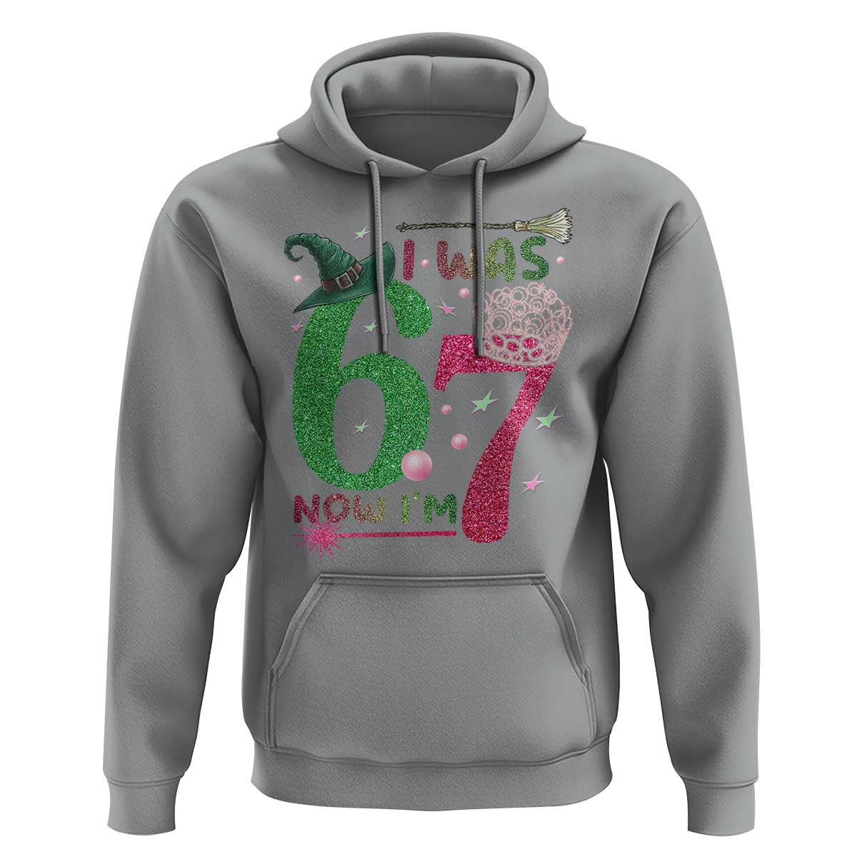 Birthday Girl I Was 6 Now I Am 7 Hoodie Gift For Alpha Kids - Wonder Print Shop